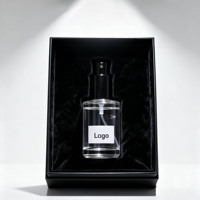 Flacon de parfum miniature en verre cylindrique rond de 20 ml et 30 ml avec vaporisateur à pompe, logo personnalisé, emballage personnalisable