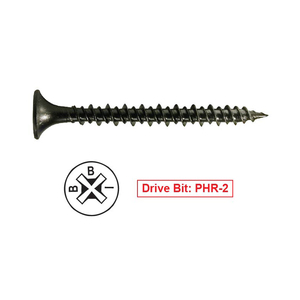 สกรู Drywall ผนังแห้ง M6 C1022a X 25,สกรูเกลียวสูงสีดำฟอสเฟต D Pro Twist <span class=keywords><strong>Patta</strong></span> 3.5X19สำหรับกล่อง3.5 - Product Image 3