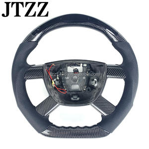 Para <span class=keywords><strong>Ford</strong></span> <span class=keywords><strong>Focus</strong></span> <span class=keywords><strong>MK2</strong></span> 2006 2007 2008 2009 <span class=keywords><strong>volante</strong></span> pantalla LED cuero de fibra de carbono - Product Image 1