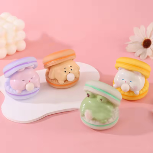 Mini Macaron Lindo, Juguete Antiestrés de Burbujas, Decoración para el Hogar, Adornos de Escritorio, Manualidades de Plástico Suave para Coche, Juguetes Sensoriales - Product Image 3