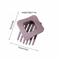 Daou – Grandes pinces à cheveux latérales en plastique mat de 9,5 cm, haute qualité, couleurs unies, accessoires capillaires charmants pour femmes, vente en gros