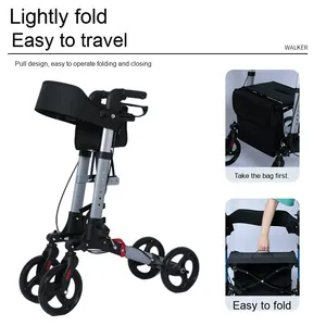 Nuevo carrito de compras de aleación de aluminio para ancianos con ayuda para caminar de la UE que es ligero y plegable para personas mayores - Product Image 4