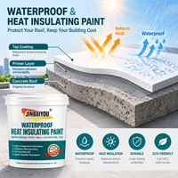 Revêtement d'isolation thermique imperméable à base d'eau, peinture rafraîchissante stable aux UV pour toitures résidentielles et industrielles
