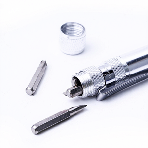 ชุดไขควงแบบปากกา อลูมิเนียมอัลลอย 8 in 1 แม่เหล็ก พร้อมฝาเก็บ สำหรับพกพา ใช้งานสะดวก รับผลิตตามแบบ OEM - Product Image 1