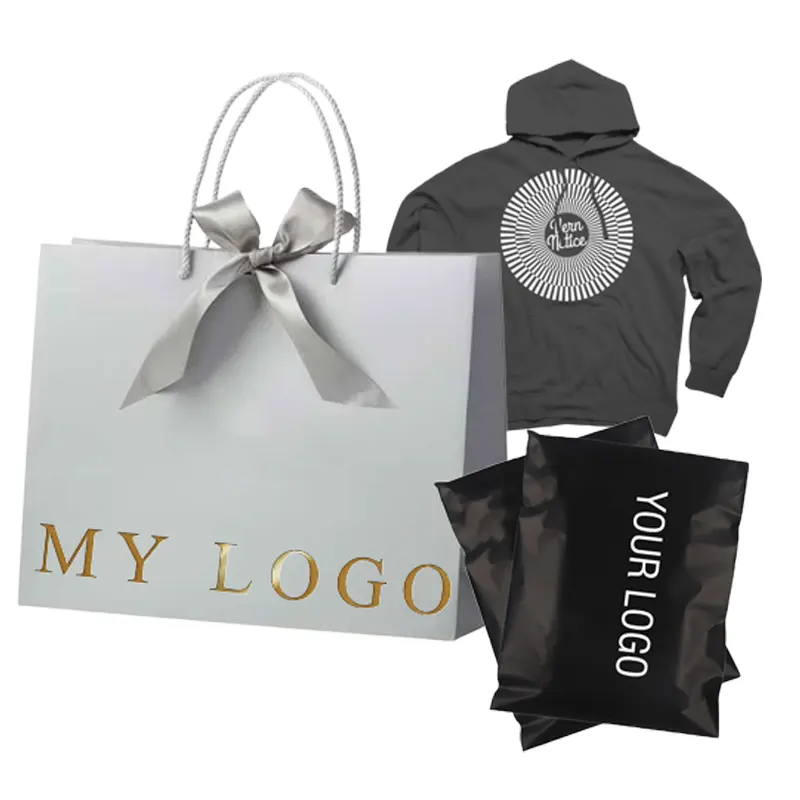 Özel kendi logo lüks hediye butik kağıt kolları Kraft kağıt alışveriş torbası zanaat ambalaj çanta ile papyon şerit kolu