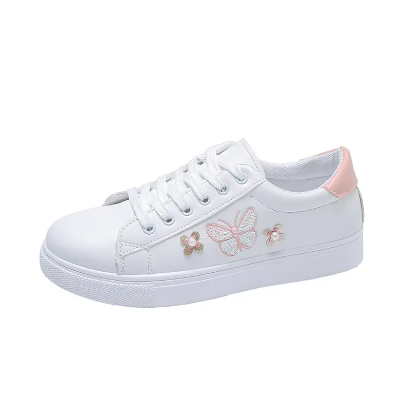 2023 New casual version of korean shoes fashion white color women shoes