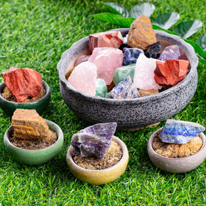 หินหยาบคริสตัลธรรมชาติหลากสีสำหรับการทำสมาธิหินตกแต่งบ้าน - Product Image 4