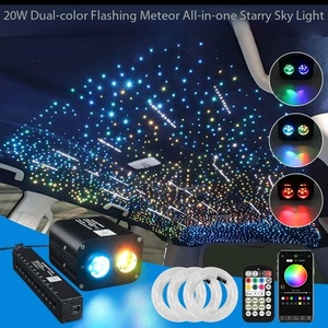 Kit de plafonnier LED RVBW à double port 20W avec fibres optiques pour effet <span class=keywords><strong>ciel</strong></span> <span class=keywords><strong>étoilé</strong></span> pour <span class=keywords><strong>voiture</strong></span> / home cinéma - Product Image 1