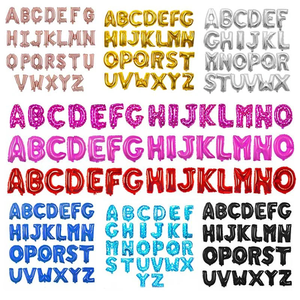 Ballon en feuille d'aluminium en forme de lettre de l'alphabet de 16 pouces, de haute qualité, pour les décorations de <span class=keywords><strong>f</strong></span>ête d'anniversaire, de <span class=keywords><strong>f</strong></span>ête de mariage, de <span class=keywords><strong>f</strong></span>ête de la <span class=keywords><strong>f</strong></span>ête des mères, de remise de diplôme - Product Image 4