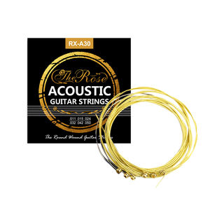 Jeu de cordes de guitare acoustique en acier bon marché en gros (1 jeu = 6 pièces) OEM disponible RX-A30 - Product Image 1