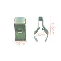 Clips de tableau de bord en métal, attaches en acier de type V et de type U, fixations en acier inoxydable zingué pour garnitures intérieures de voiture