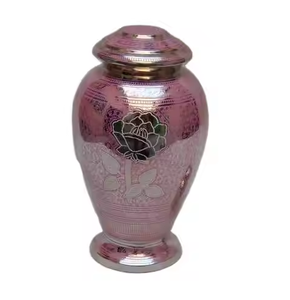 Urne en métal de Style américain traditionnel Durable élégant or argent acier inoxydable fonte d'aluminium pour cendres fournitures funéraires - Product Image 6