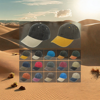 Casquette de baseball en tissu éponge lavé et enduit, style cowboy, style sportif, style rétro, protection solaire, unisexe, toutes saisons