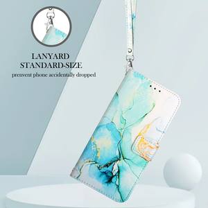 Étui de téléphone à clapet peint <span class=keywords><strong>avec</strong></span> texture de marbre de qualité supérieure <span class=keywords><strong>avec</strong></span> fonction de support de carte pour Samsung S26 Ultra/S26 Edge/A37 5G/A57 5G - Product Image 2