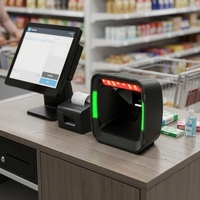 Módulo Escáner de Códigos de Barras QR 1D de Alto Rendimiento, Sensor CMOS, Luz LED, RJ-45, CPU de 32 bits, 1 Año de Garantía, Lector de Escritorio Android
