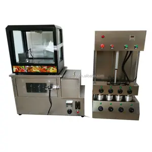 110 V 220 V Populer Pizza Cone Mesin Cone Pizza Oven Komersial Pizza Cone Maker Stainless Steel Sehat Makanan Ringan mesin