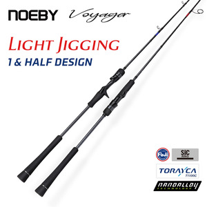 <span class=keywords><strong>Canne</strong></span> à pêche NOEBY Jackdaws Light Jigging en carbone <span class=keywords><strong>pour</strong></span> la pêche au jigging lent, idéale <span class=keywords><strong>pour</strong></span> la pêche au amberjack, au corail, à la truite et au <span class=keywords><strong>dorade</strong></span>. - Product Image 1