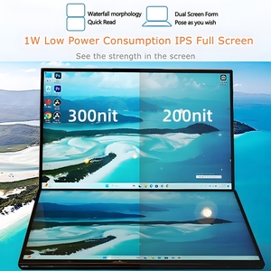 2024 all'ingrosso 16 ''+ 16 pollici Business doppio schermo computer portatile Core I7 <span class=keywords><strong>I5</strong></span> 16GB/32GB/64GB RAM 4TB SSD Touch doppio schermo <span class=keywords><strong>Laptop</strong></span> PC - Product Image 5