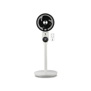 VENTILADOR DE PIE MULTIDIRECCIONAL NEGRO Y BLANCO - Product Image 1