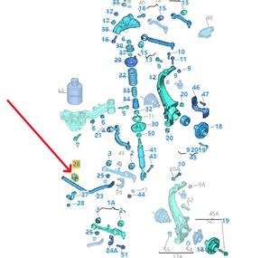 Stabilizer Auto Parts penangguhan penstabil depan Pendulum Rubber Bushing untuk VW Passat B5 Audi A4 A8 - Product Image 6