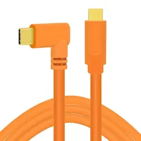 Cable de Datos USB 3.0 Tipo-C a Tipo-C de Cobre de 5m para Transferencia de Datos de Cámara, Compatible con A7, EOS R, Z9/Z8/Z6