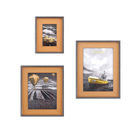 Liquidation cadre photo ensemble de 4 fait de haute quantité pas cher raisonnable cadre photo affichage pour montage mural ou affichage de Table