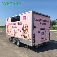 Camion de lavage de chiens à usage commercial WECARE, station de lavage de chiens, chariot de salon, camion de toilettage mobile pour chats et chiens, remorque de toilettage pour animaux de compagnie