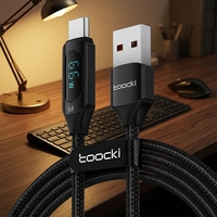 Câble de charge rapide Toocki Premium 20W PD avec affichage numérique, câble C-L, TPE haute densité, cordon de chargeur iPhone, câble de synchronisation de données pour iPhone