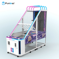 Funinvr Street Shooter Basketball & Boxing Coin Type Luxury Commercial Arcade Game Machine with 1-2 Players and Level 4