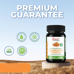 Fabricante de Cápsulas de Quercetina y Bromelina al por Mayor con Vitamina C, Sin GMO, Sin Gluten, 90 Cápsulas de Quercetina y Bromelina - Product Image 3