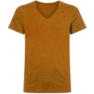 Fabricant de T-shirts en gros à col en V, avec logo personnalisé, en coton, pour usage décontracté, à manches courtes, vêtements de mode, exportateur de vêtements - Product Image 1
