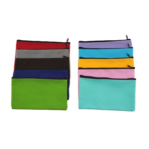 Borsa di tela con cerniera piccola con LOGO personalizzato 12*21cm per <span class=keywords><strong>la</strong></span> memorizzazione e l'organizzazione di matite per il trucco articoli di cancelleria e strumenti Hardware - Product Image 1