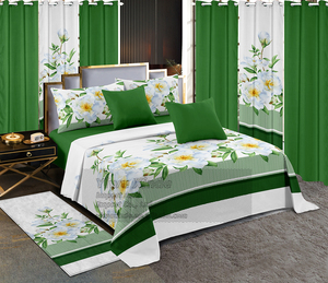 2025 Sang Trọng Tấm Ga Giường Đặt 13 Mảnh Vua Kích Thước Được Trang Bị Tấm Bộ Đồ Giường Tấm Đặt Với Rèm Cửa - Product Image 5