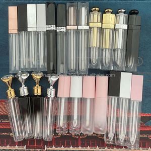 MaXxfree Knife Shaped Screen Printed ABS Lip Gloss Tube Screw Cap Empty <b>Lipstick</b> Container Packaging <b>Custom</b> Logo Cosmetic Use - Product Image 6