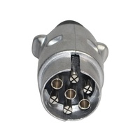 Accessoires de remorque de camions Prise de remorque en aluminium à 7 broches Connecteur de remorque Broche en nickel plaqué