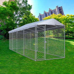Durable Waterproof Modern Metal Collapsible Galvanized Steel <strong>Dog</strong> Cage Fence with Divider Wire Mesh Fence - Product Image 4