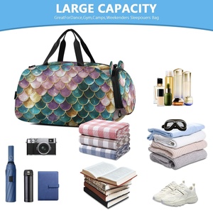 Custom Mermaid Colorful Leisure Travel <b>Bag</b> With Logo Wholesale Dry and Wet Separation Sports Fitness <b>Training</b> <b>Bag</b> for Kids - Product Image 5