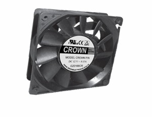 Ventilador Axial de CC de Plástico Crown AGQ12038B12J con Soporte OEM para Uso Médico en Techo - Product Image 4