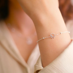 Pulsera especial de sol, luna <span class=keywords><strong>y</strong></span> estrella para <span class=keywords><strong>amantes</strong></span> del cielo, pulsera minimalista de estrella para mujer, pulsera de regalo para mujer, regalos para niños para mamá - Product Image 2