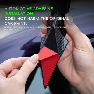 Générateur de <span class=keywords><strong>vortex</strong></span> de toit automobile Aileron ABS Déflecteur de vent Aile Adhésif non percé Aileron de toit universel Style Sport Aileron de toit de voiture - Product Image 6