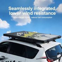 Hartschalen-Dachzelt 4x4 Aluminium Faltbares Auto-Dachzelt Schnellaufbau Wasserdichtes Campingzelt für SUV Offroad Overland