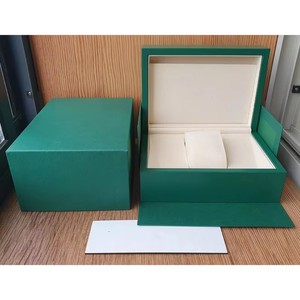 Caja de Reloj Verde Clásica con Forro Aterciopelado Suave, Caja Organizadora de Lujo para un Solo Reloj, Estuche de Almacenamiento de Relojes al por Mayor para Coleccionistas - Product Image 2