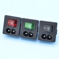 Avec éclairage 250 Volt Interrupteur à bascule Chargeur Prise/Prise/Jack/Connecteur/AC/Adaptateur/Changement