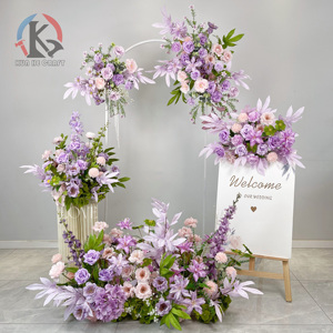 Fábrica KH Envía Directamente <span class=keywords><strong>Arreglos</strong></span> Florales Artificiales para Pasillos, Caminos de <span class=keywords><strong>Flores</strong></span> para Decoración de Interiores en Eventos y Bodas - Product Image 1