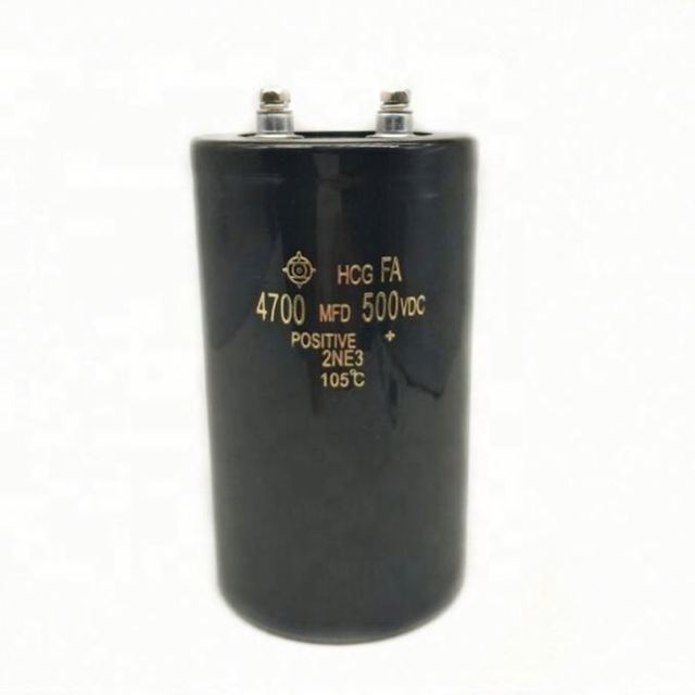 High Quality 500V 4700MFD Screw Terminal Aluminium Electrolytic Capacitor 500V 4700UF Factory Wholesale