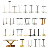 Accessoires de meubles Offre Spéciale en acier inoxydable poli tréteau en acier métal table pliante pied table pliante base