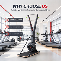 Machine de ski commerciale REYK en acier et plastique, équipement d'exercice cardio mécanique