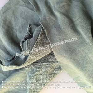Paños de limpieza de algodón de vellón de colores, paños de limpieza industriales de algodón para suelos, paños de limpieza de algodón tipo sudadera - Product Image 4