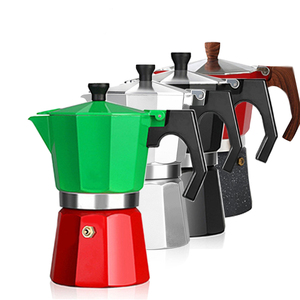 2022 Fábrica Nueva cafetera <span class=keywords><strong>Greca</strong></span> <span class=keywords><strong>en</strong></span> stock Espresso Sudamérica Macetas Moka específicas <span class=keywords><strong>en</strong></span> diseño pintado <span class=keywords><strong>Greca</strong></span> - Product Image 2