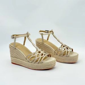 Design estivo nuovo stile Versatile con zeppa e <span class=keywords><strong>tacco</strong></span> <span class=keywords><strong>interno</strong></span> con suola spessa sandali Casual da donna - Product Image 2